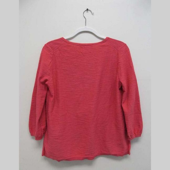 Ann Taylor LOFT Tasseled Split Neck Sweater Size S - Picture 2 of 5